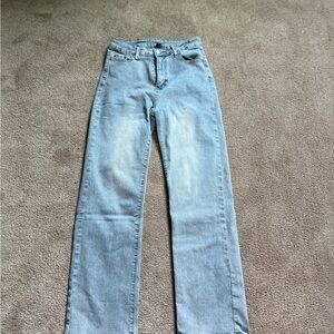 Light Blue Straight Leg Women's Jeans